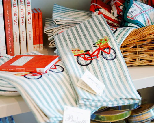 Bike With Presents | Busatti Pomelo Kitchen Towel | Col. 113/111