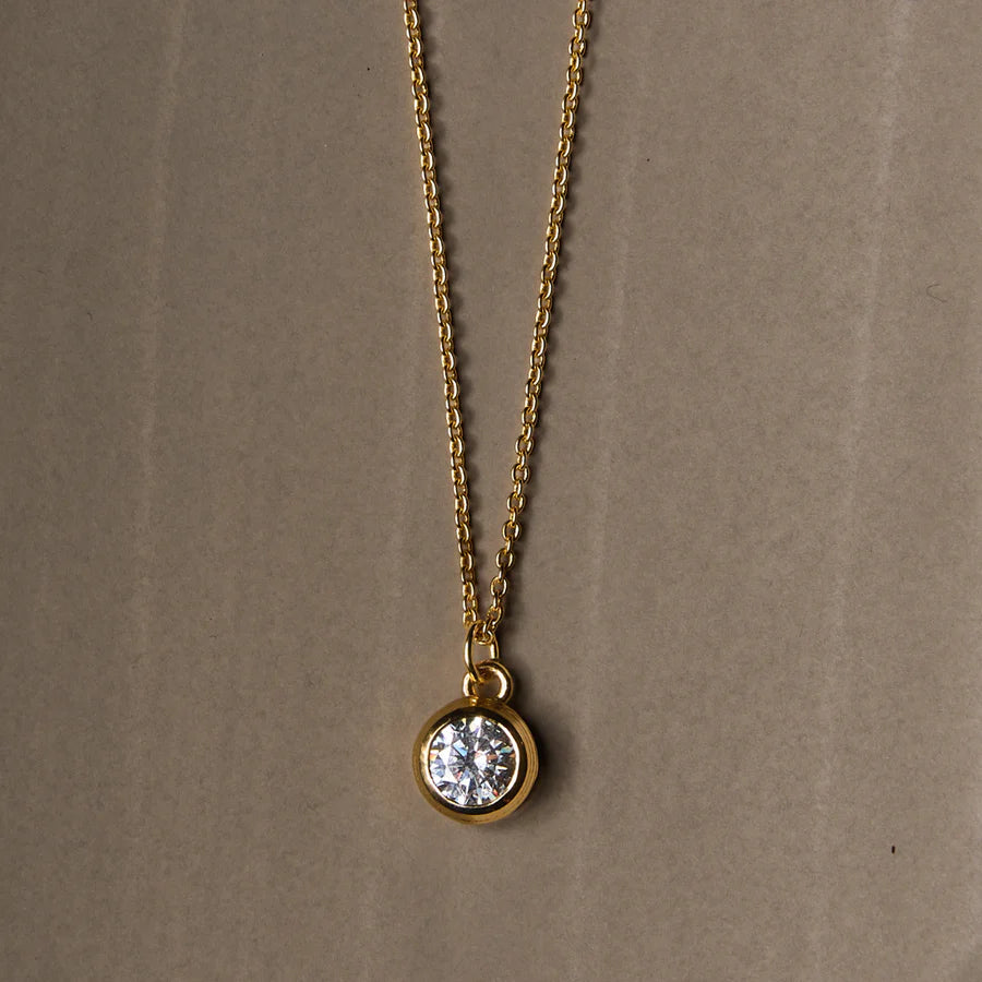 Dainty Bezel Necklace