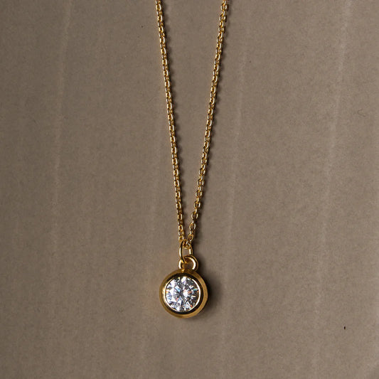 Dainty Bezel Necklace