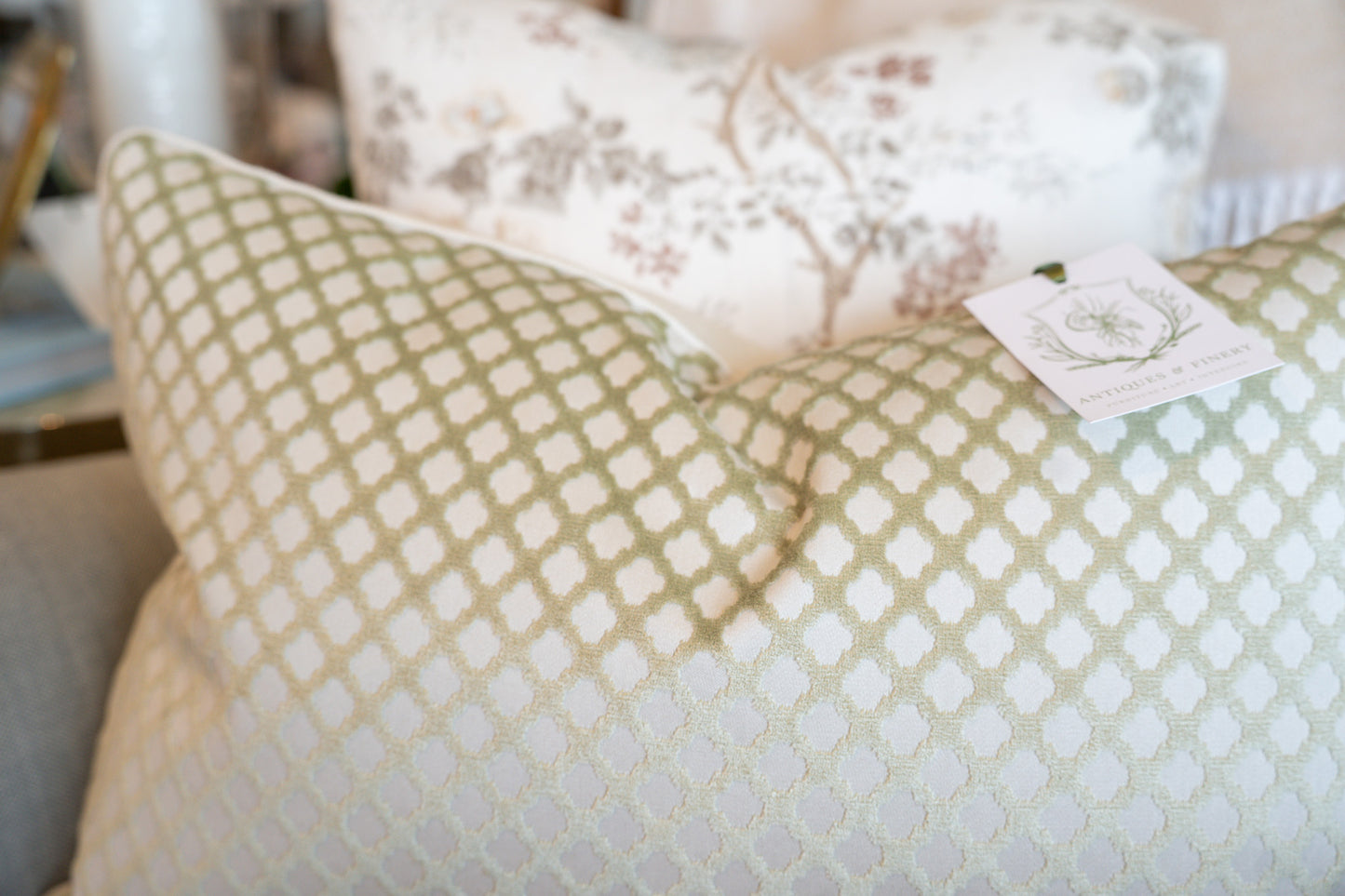 Scalamandre Lattice Pillow