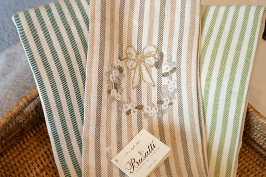 Christmas Garland | Busatti Pomelo Kitchen Towel | Col. 113/111