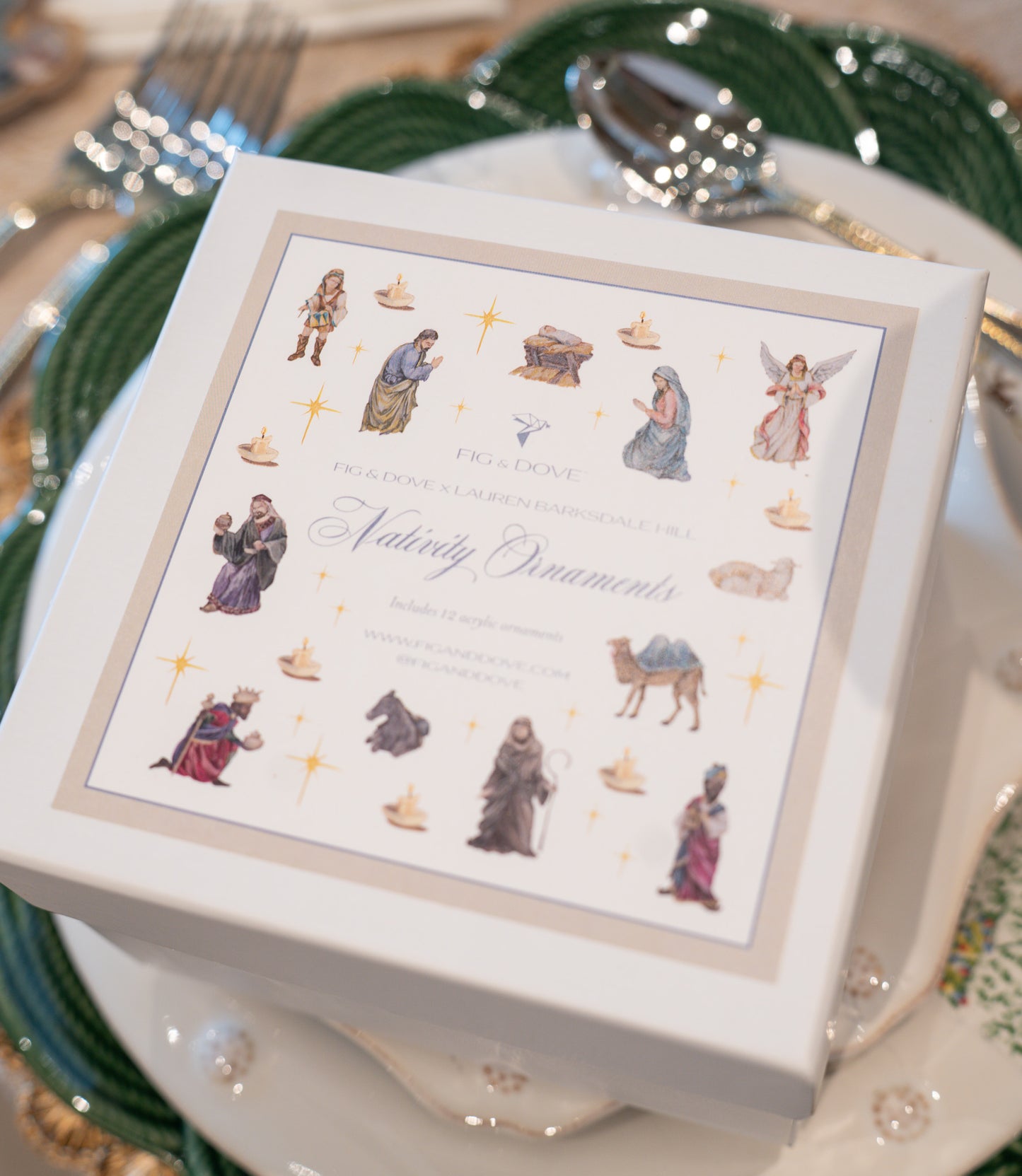 Nativity Acrylic Ornaments by Lauren Barksdale