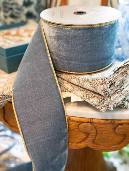 Dusty Blue Ribbon | D. Stevens