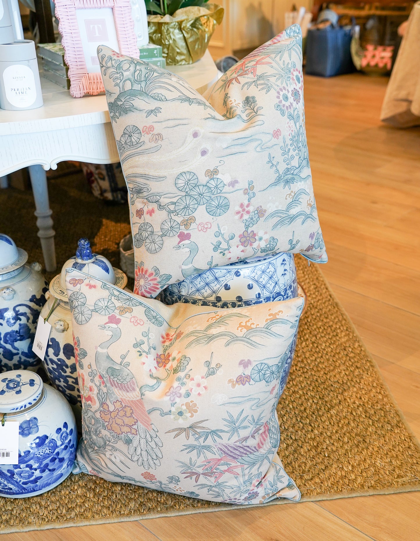 Lee Jofa Sakura Print Pillow