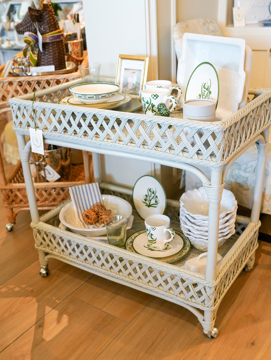 Trellis Bar Cart - Flagstone Grey