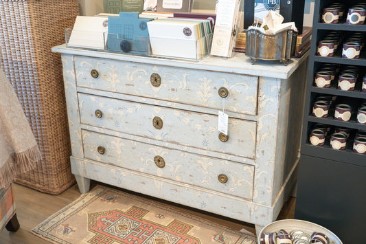 Blue and White Albigeoise Commode
