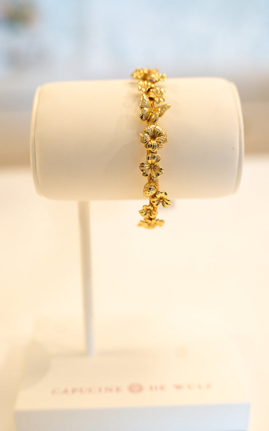 Meadow Flowers Petite Cuff Gold ZWMB06/710