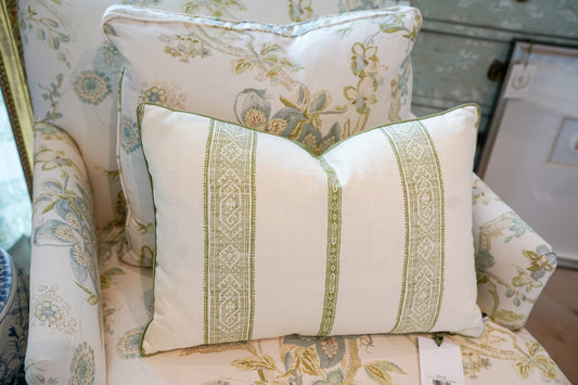 Patmos Stripe Parsley Pillow