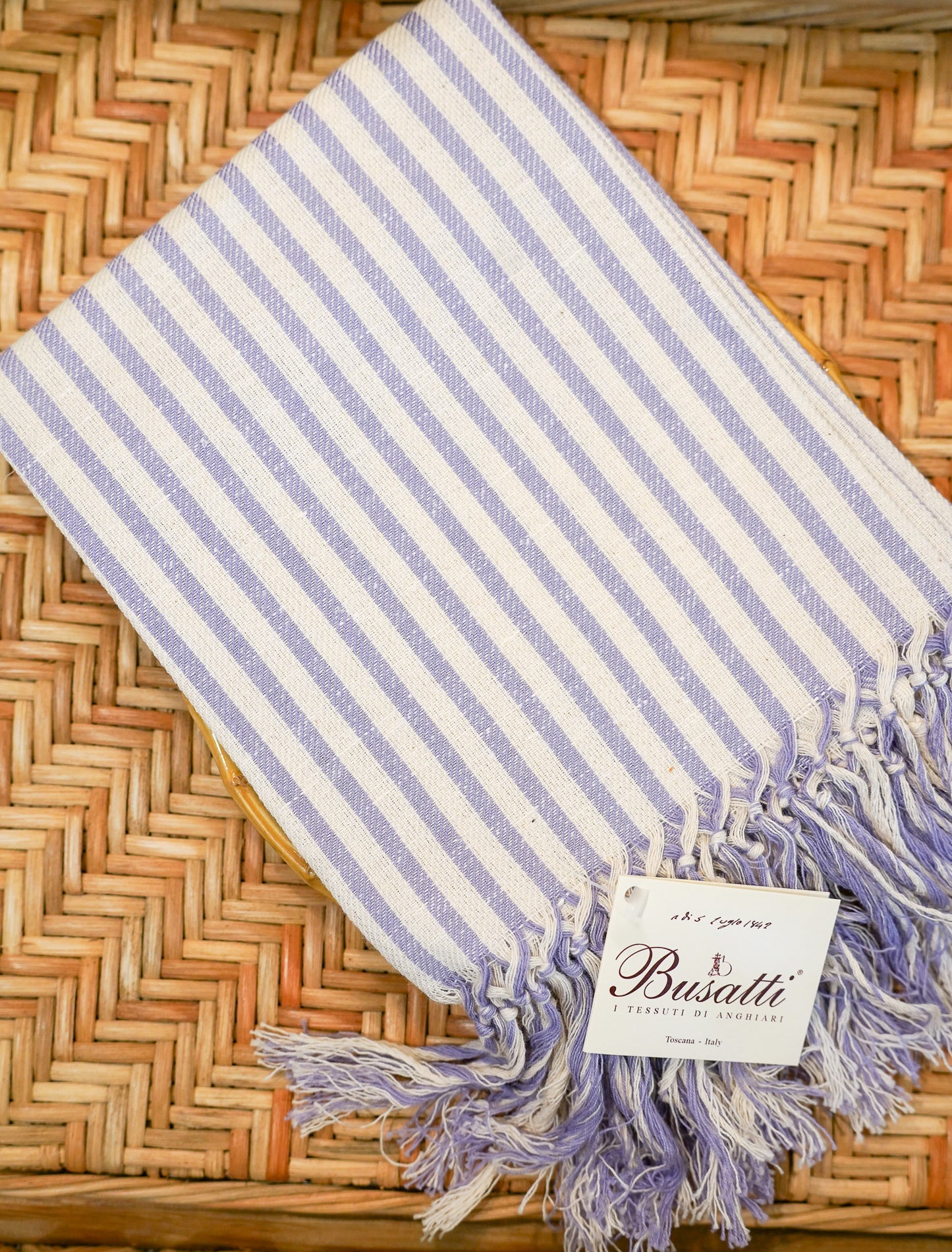 Face Towel Fringe Lavender | Busatti Col. 36