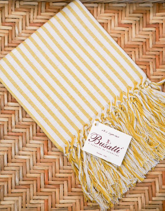 Guest Towel Mustard Fringe | Busatti | Col. 12