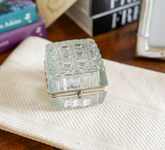 Etched Glass Rectangle Box