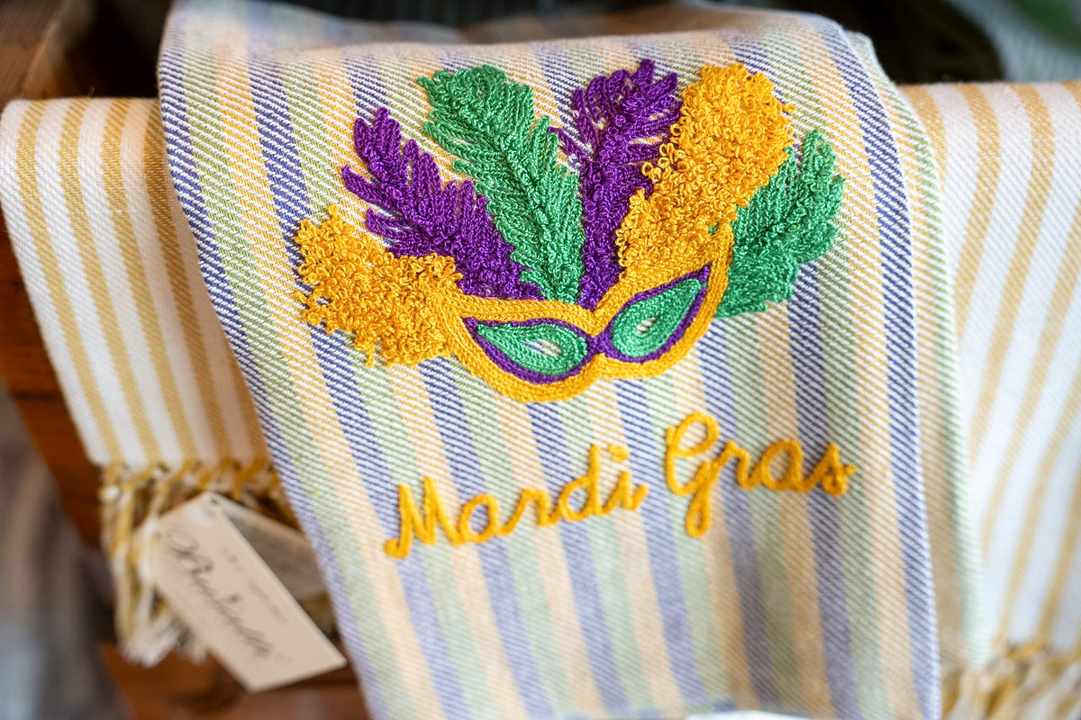 Mardi Gras | Busatti Pomemo Kitchen Towel | Col. 12/8/132