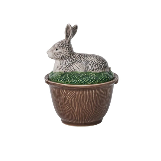 Forest Walk Rabbit Bowl with Lid | Multi