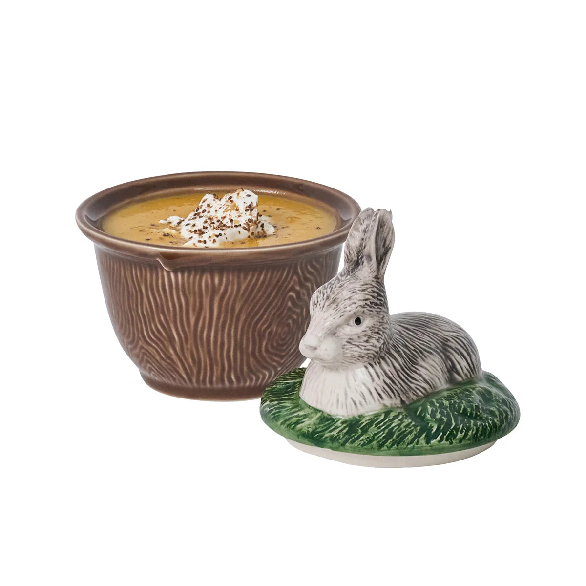 Forest Walk Rabbit Bowl with Lid | Multi