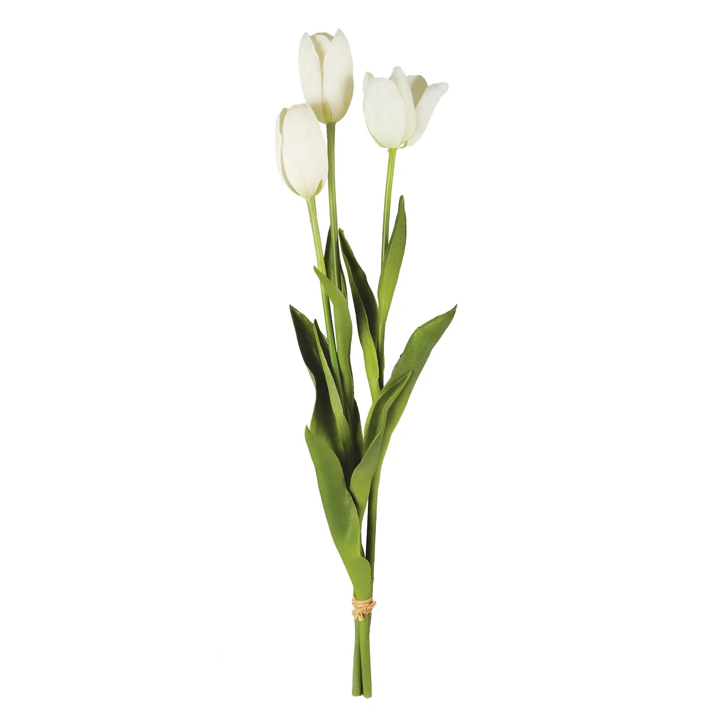 French Tulips 24", Bundle of 3 | White
