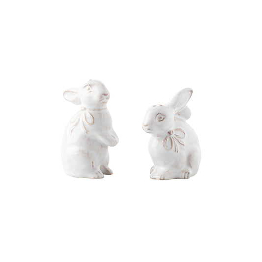 Clever Creatures Bunny Salt and Pepper Set/2pc