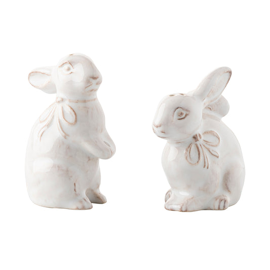 Clever Creatures Bunny Salt and Pepper Set/2pc