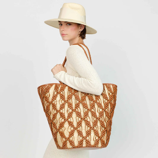 Helix Woven Tote | Cinnamon
