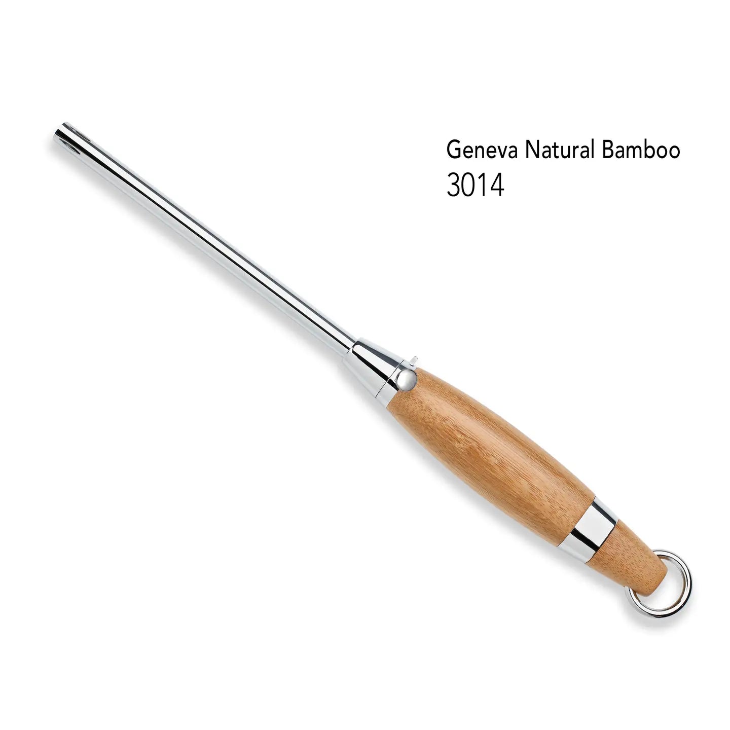 Geneva Natural Bamboo Lighter | Brown Silver - Refillable