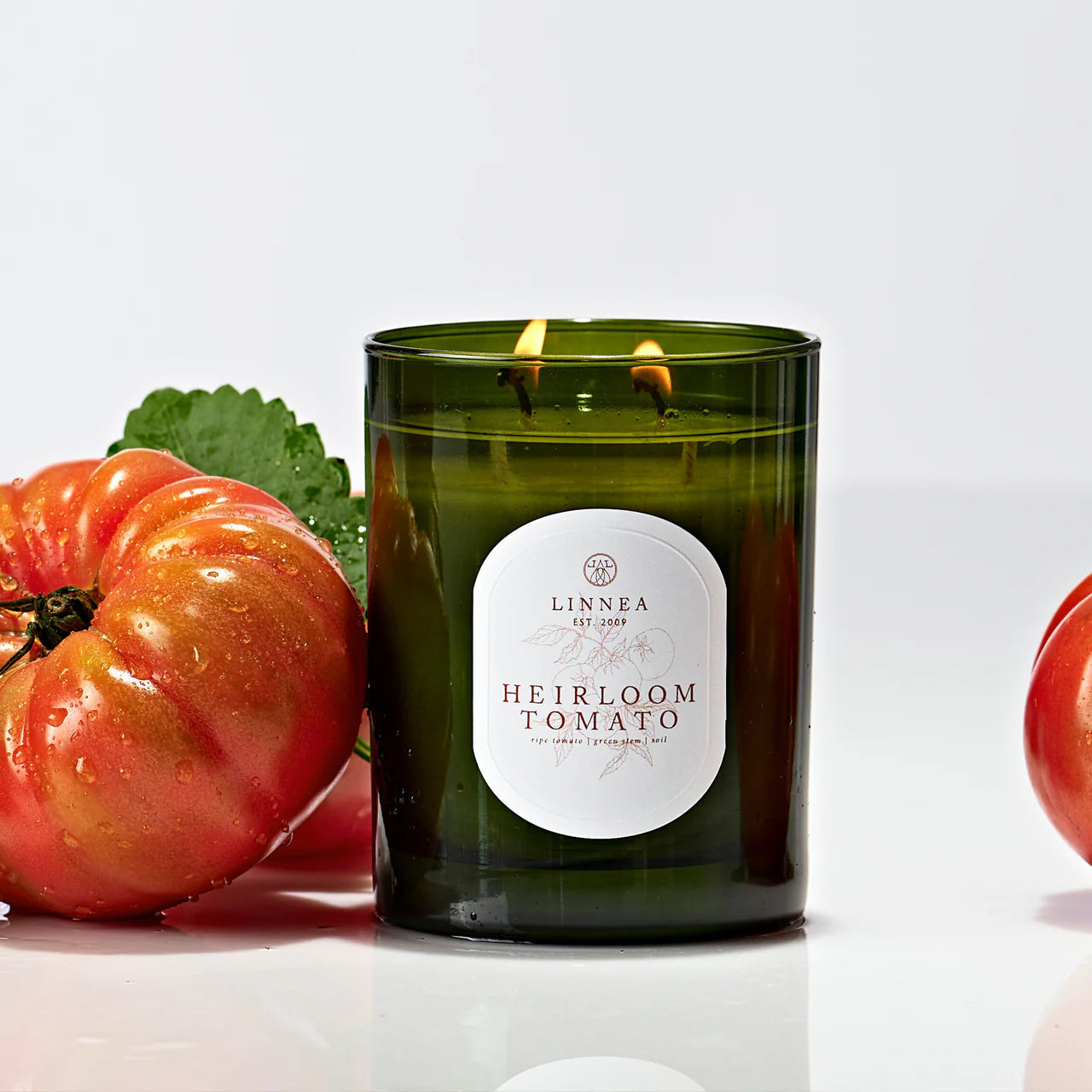 Heirloom Tomato - Ripe Tomato | Green Stems | Soil