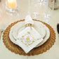 Heidi Embroidered Napkin Gold/Silver LB105/62