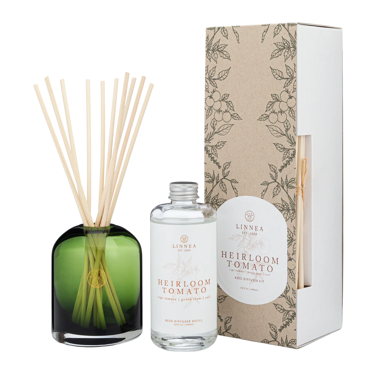 Heirloom Tomato Diffuser - Ripe Tomato | Green Stems | Soil