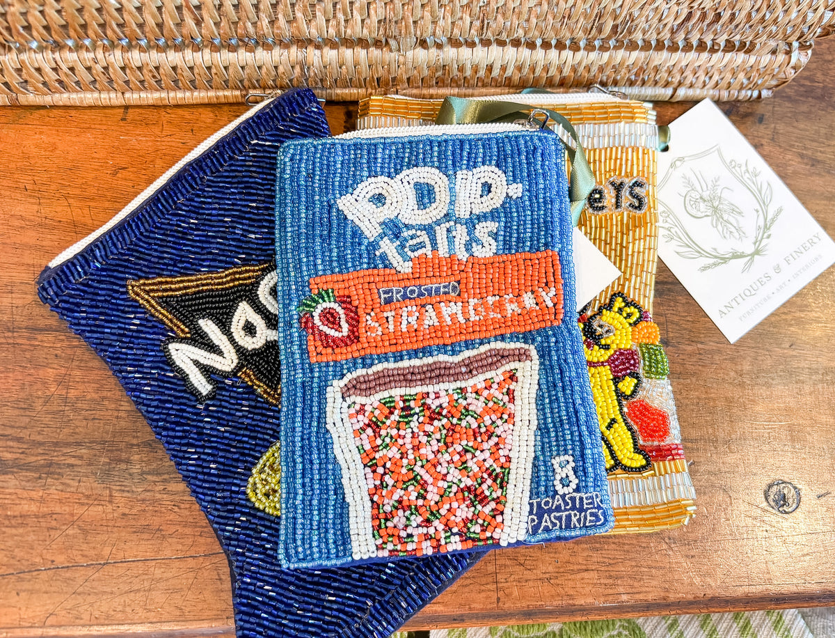 Pop Tart Beaded Coin Wallet
