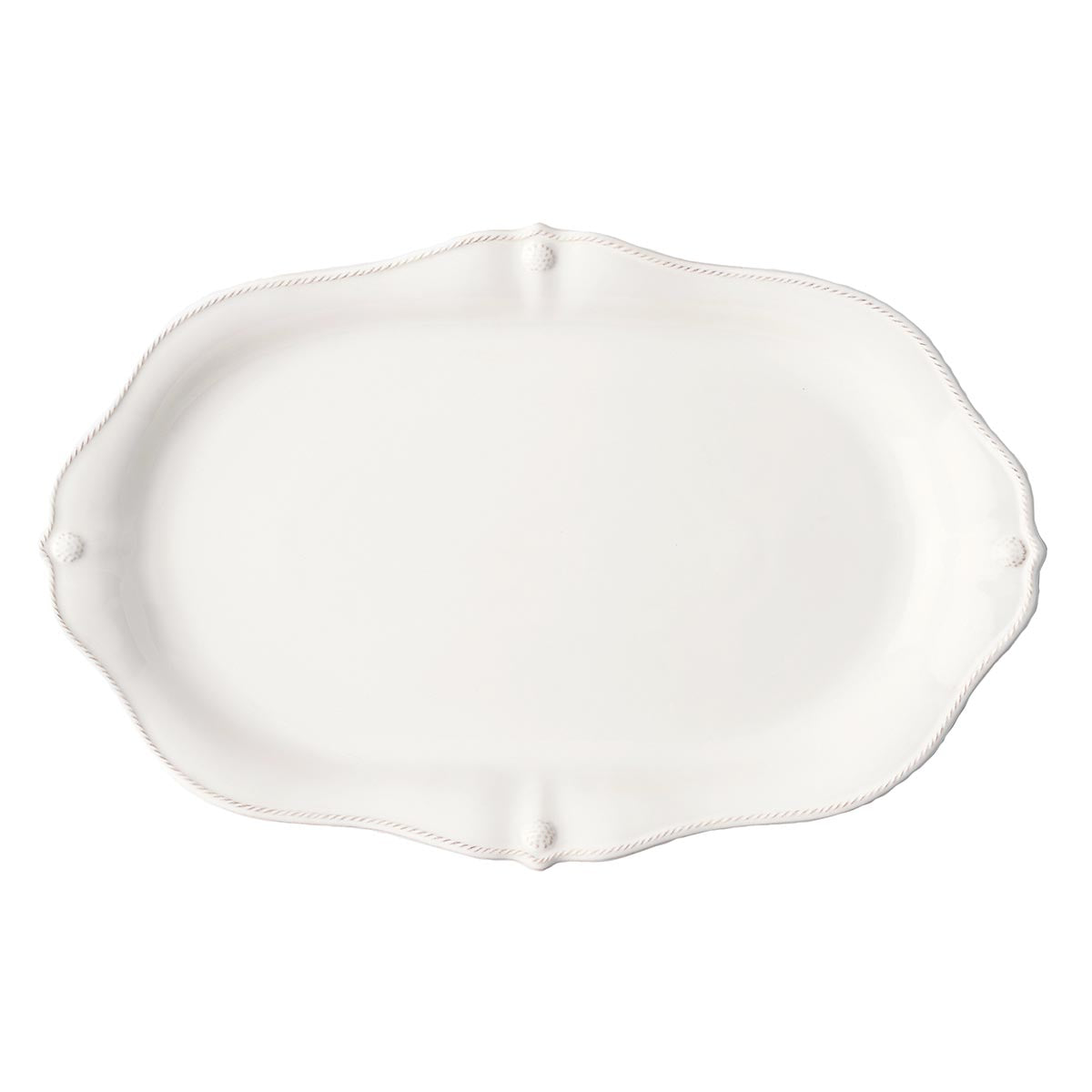 Berry & Thread 20" Platter - Whitewash