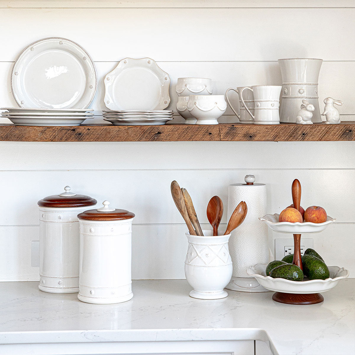 Berry & Thread Flared Mug - Whitewash