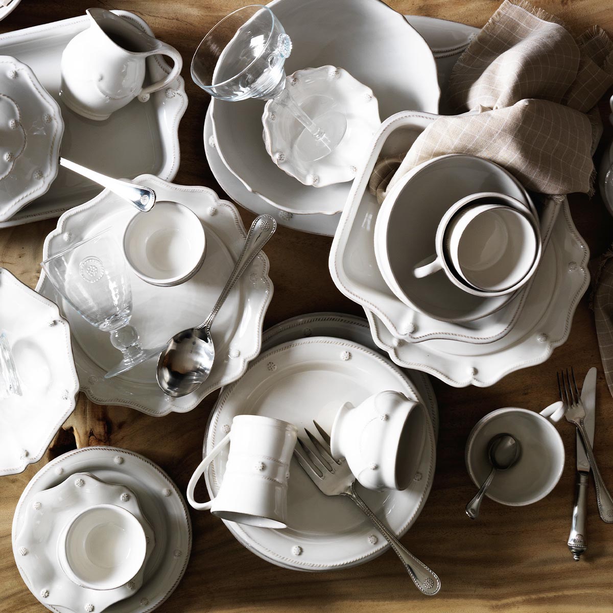 Berry & Thread Flared Mug - Whitewash