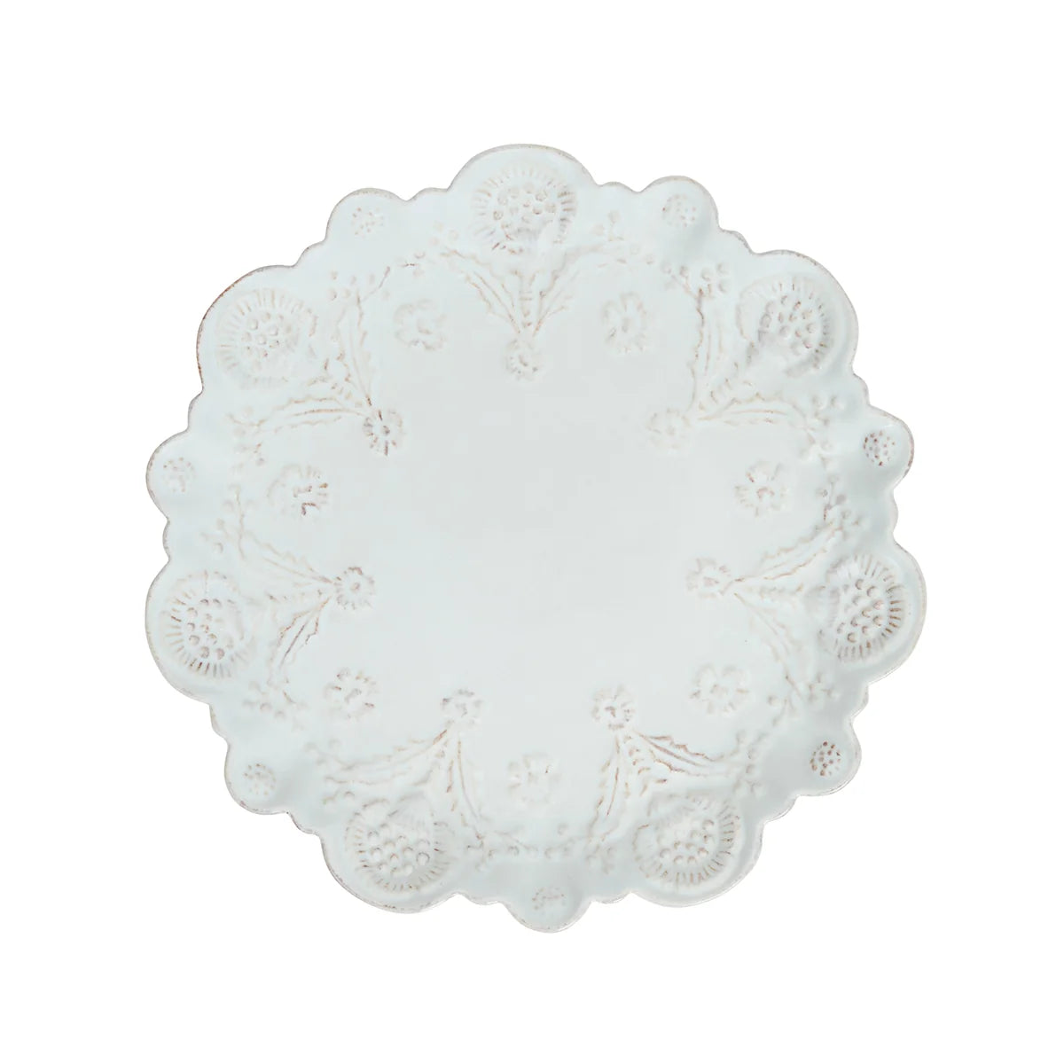Berry & Thread Thistle Dessert/Salad Plate | Whitewash