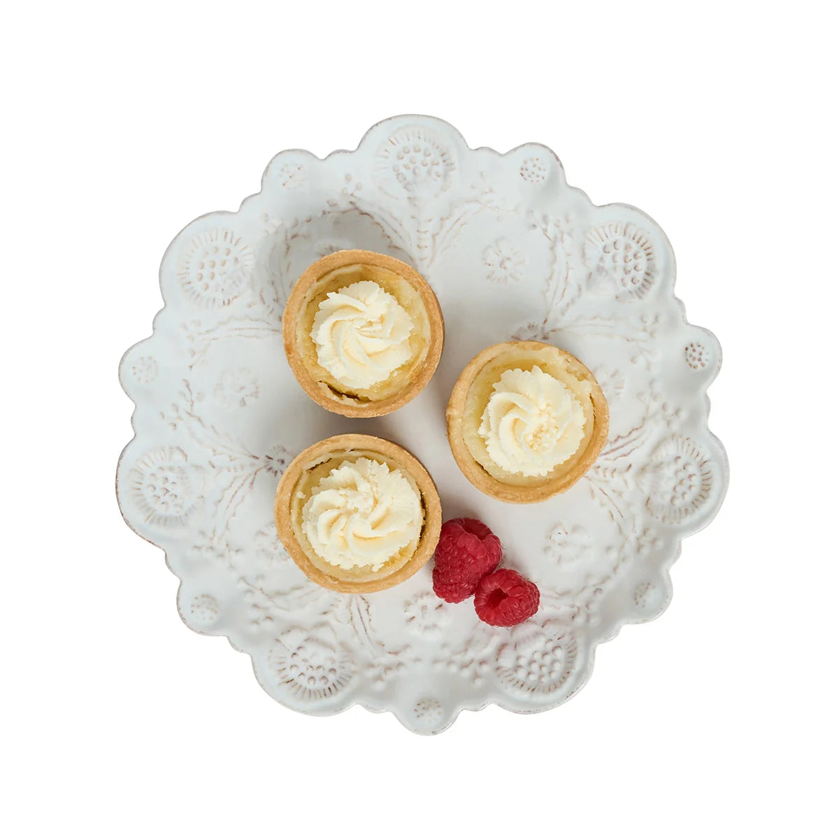 Berry & Thread Thistle Dessert/Salad Plate | Whitewash