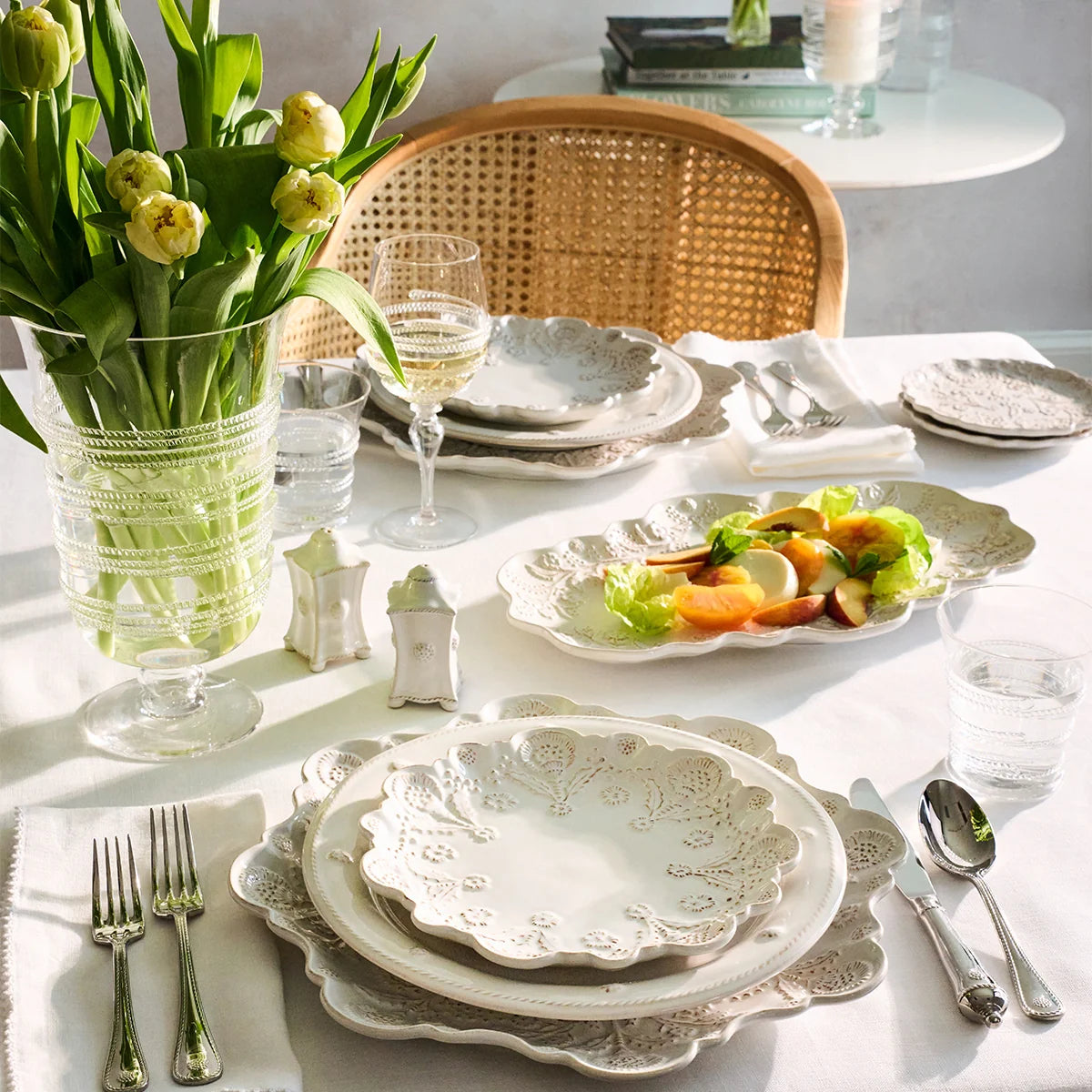 Berry & Thread Thistle 16" Tray | Whitewash
