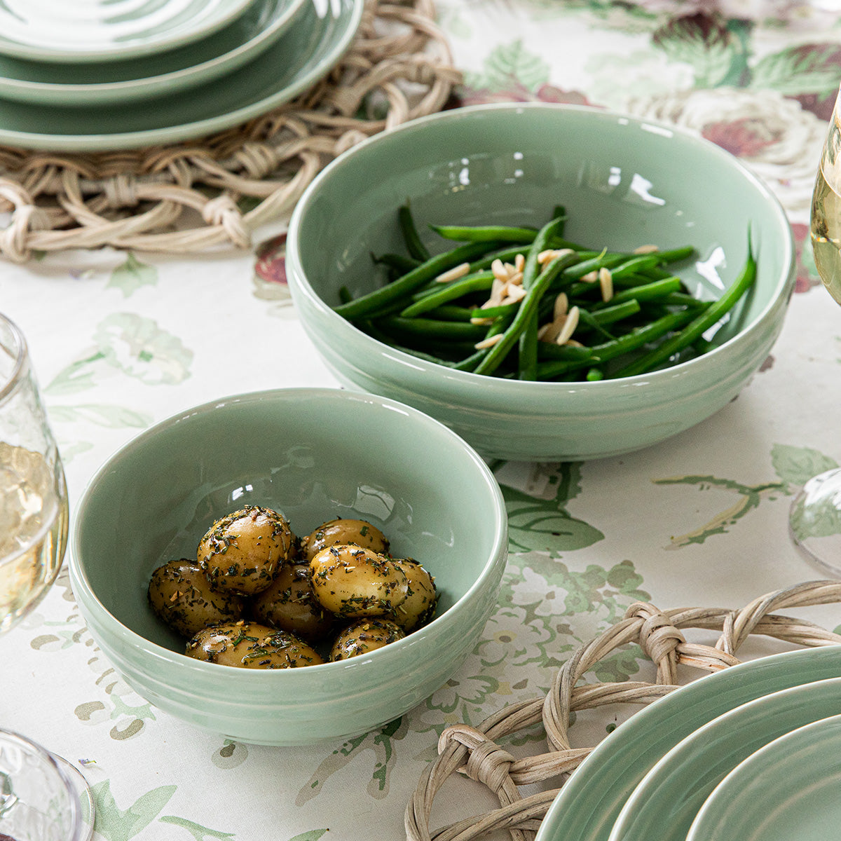 Bilbao Cereal/Ice Cream Bowl - Sage