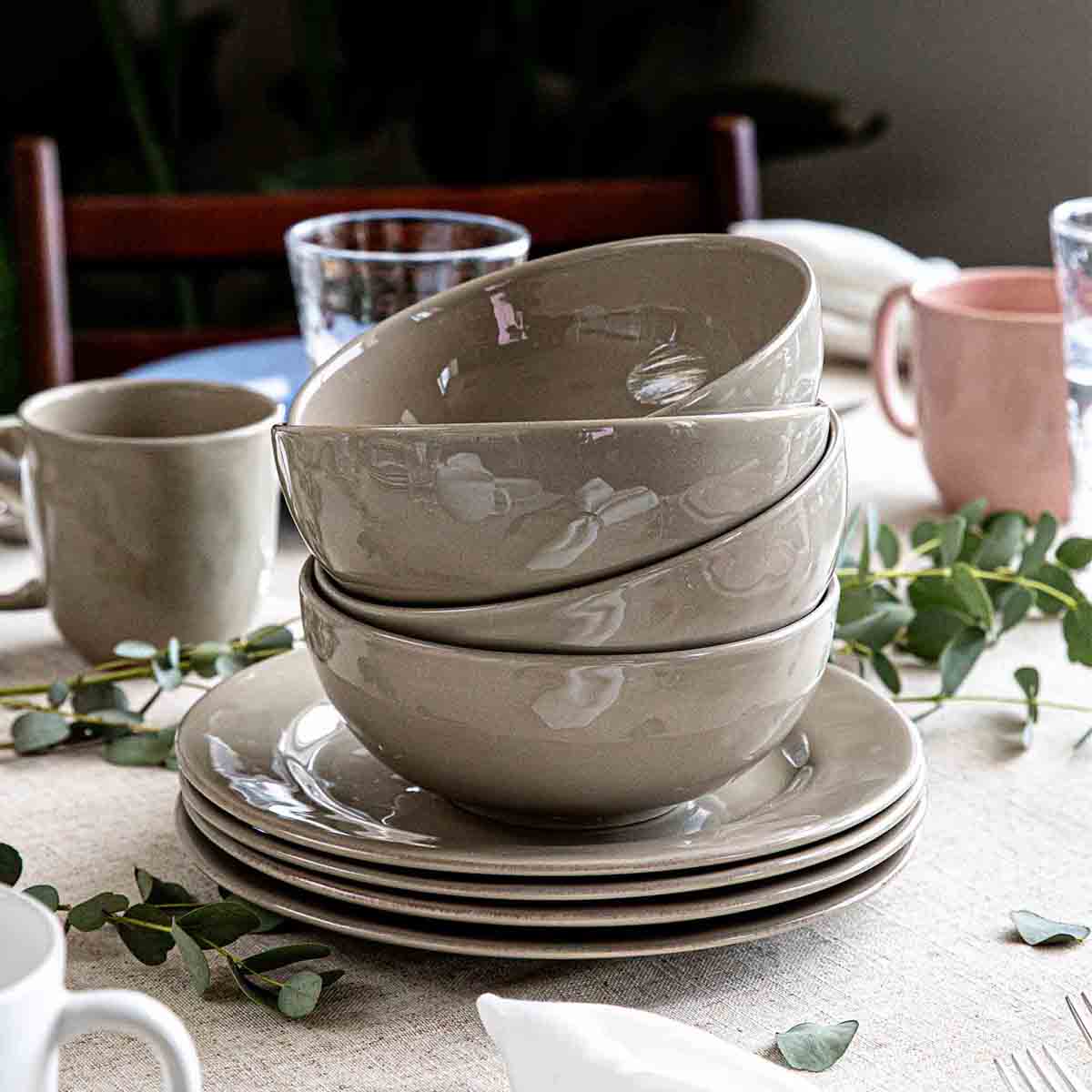 Puro Cereal/Ice Cream Bowl - Taupe