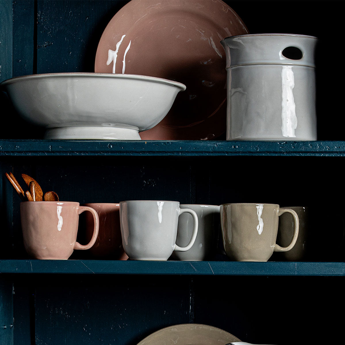 Puro Utensil Crock - Whitewash
