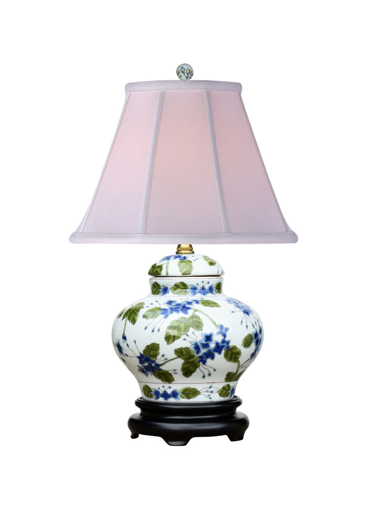 Porcelain Blue Lilac Cover Lamp