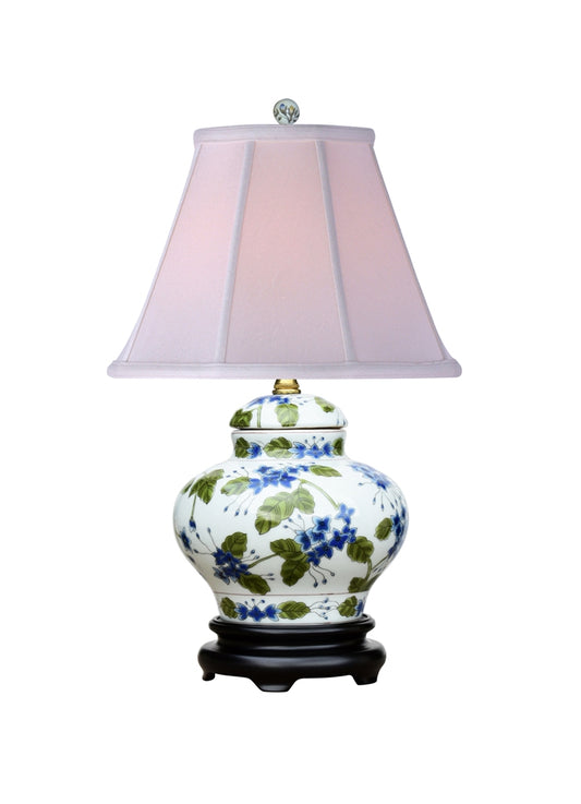Porcelain Blue Lilac Cover Lamp