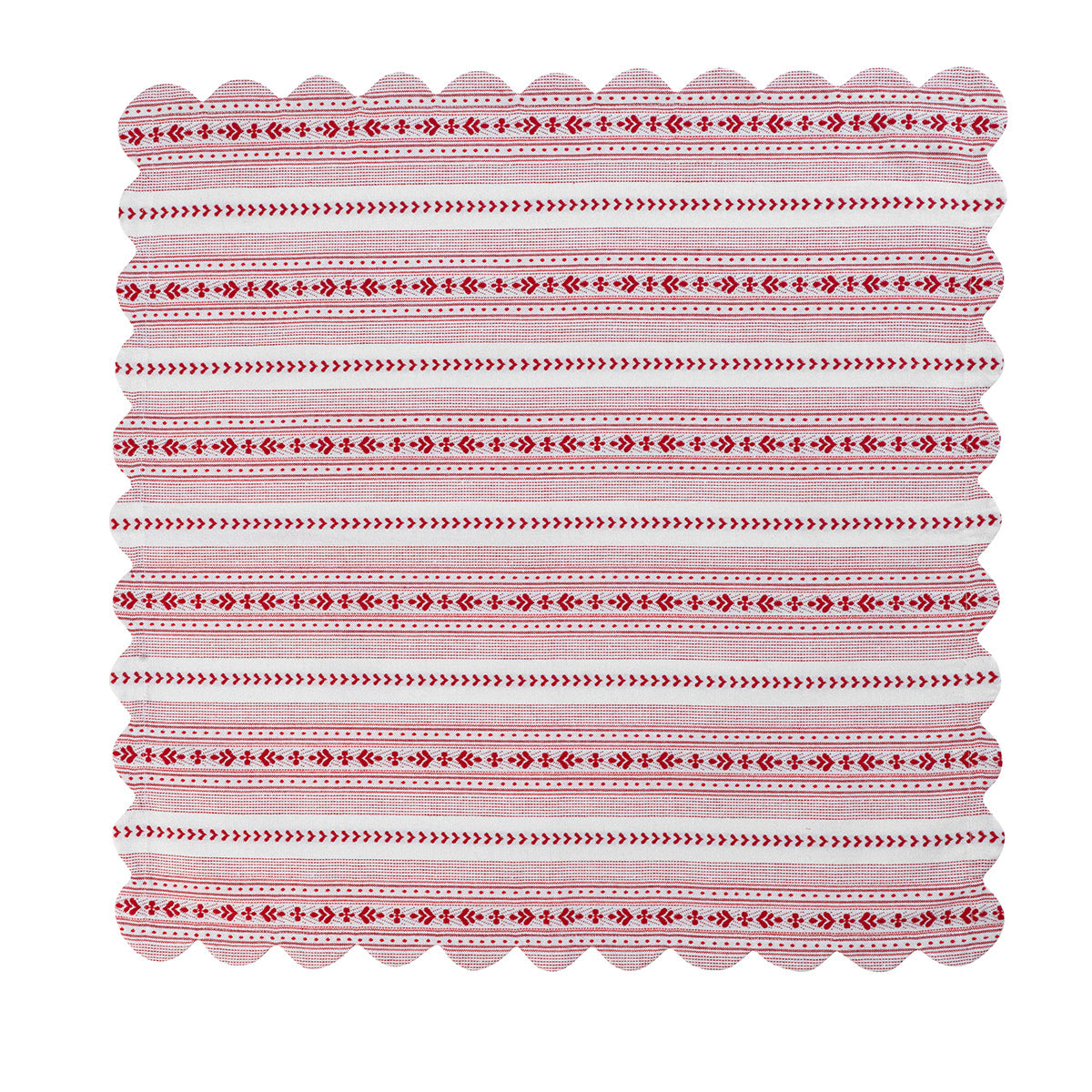 Juliska Villa Stripe Napkin - Red/White