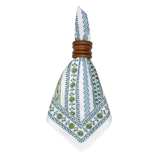 Seville Stripe Napkin - Green
