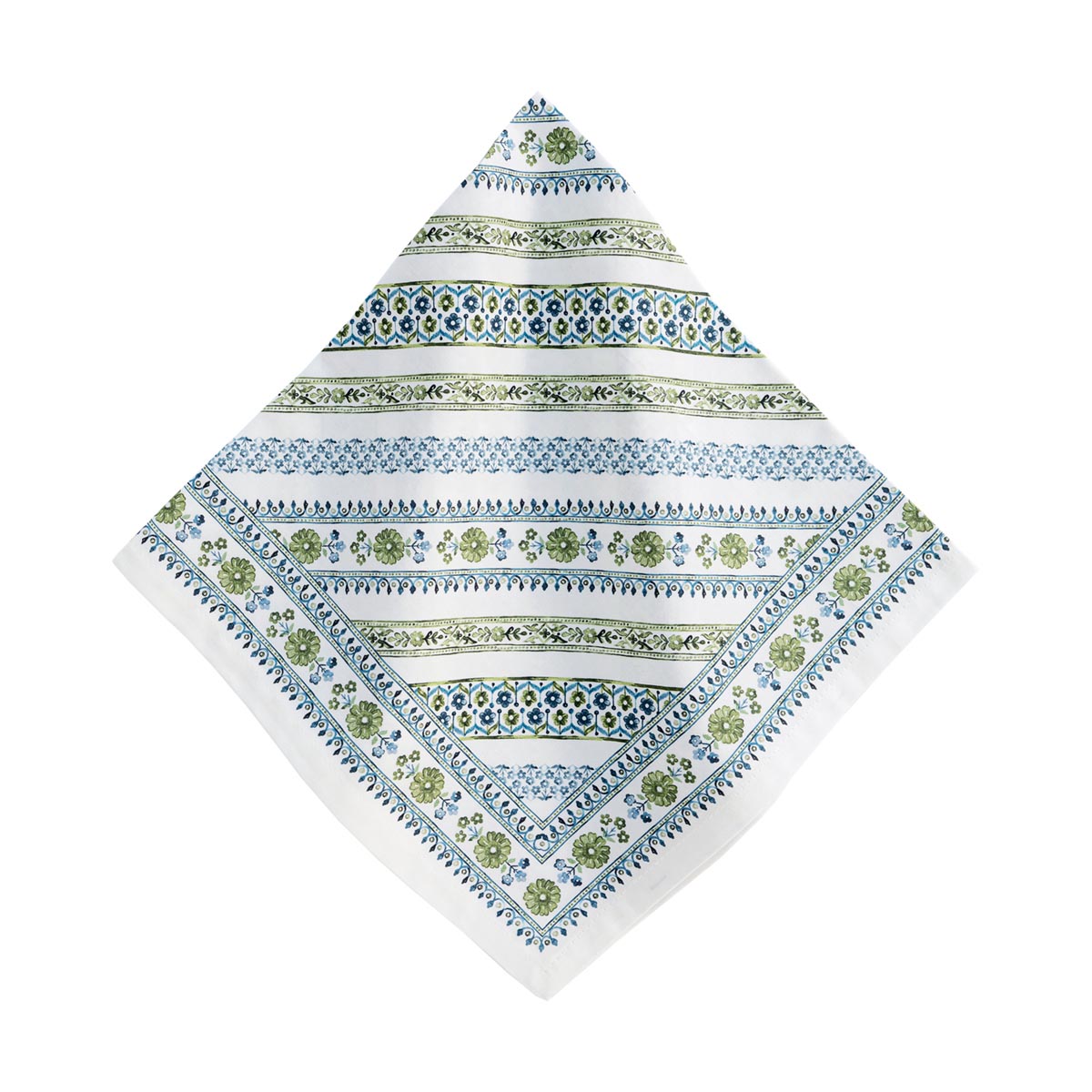 Seville Stripe Napkin - Green