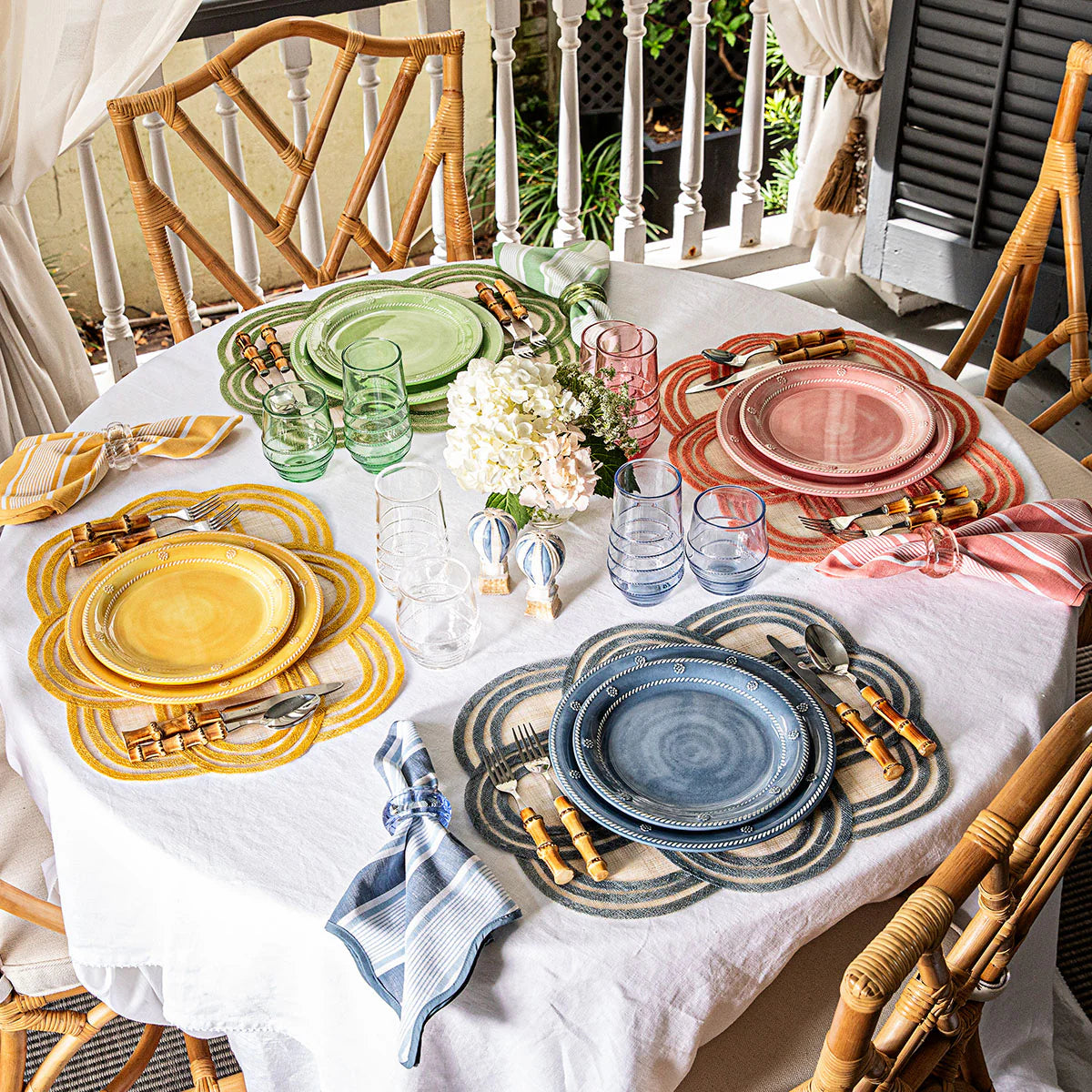 Scallop Stripe Placemat | Seagrass
