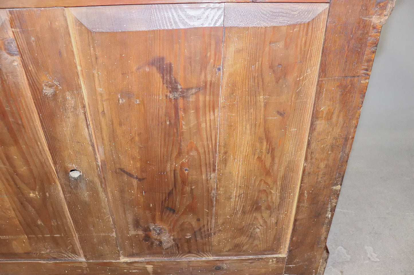 Louis Philippe Style Walnut 4 Drawer Chest - AS IS