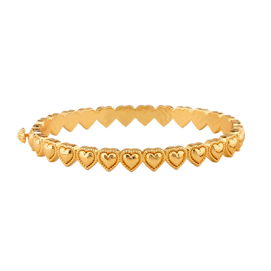Love Petite Hinged Bangle ZLB04/710 | Gold