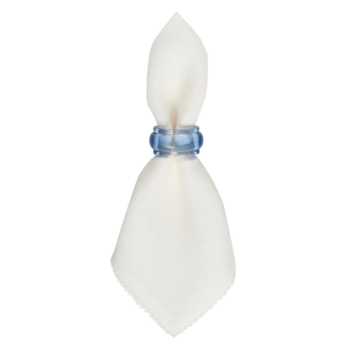 Provence Glass Napkin Ring Set/4 | Chambray