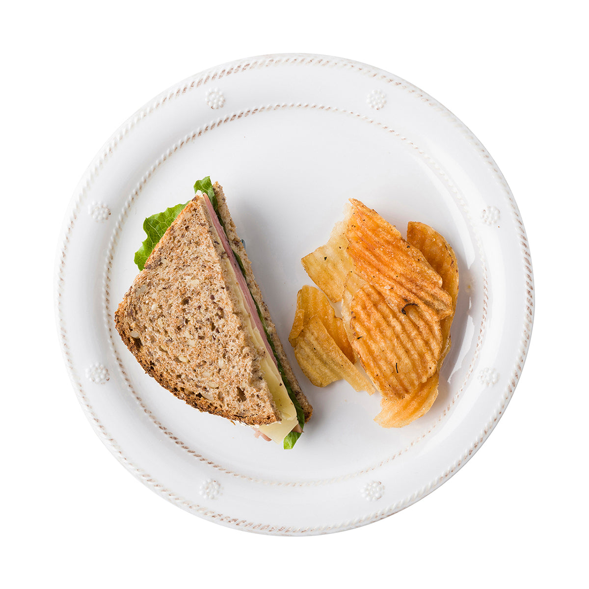 Berry & Thread Melamine Dinner Plate - Whitewash