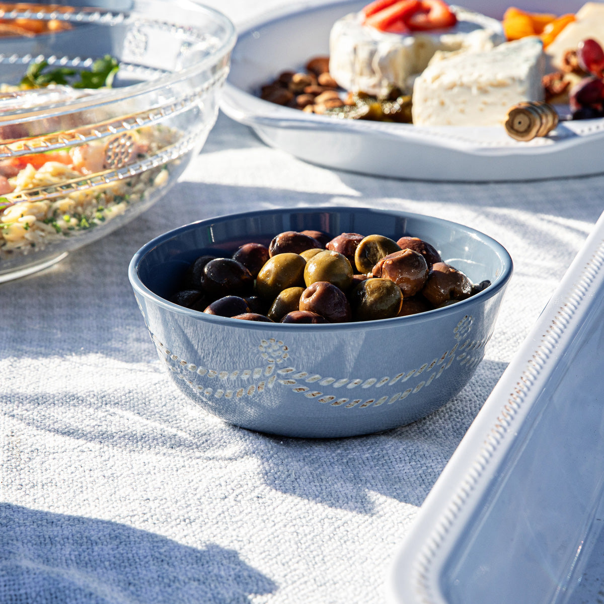 Berry & Thread Melamine Cereal/Ice Cream Bowl - Chambray