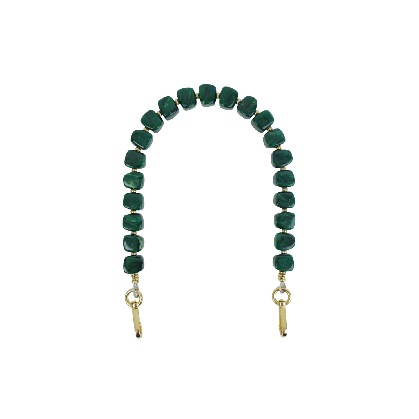 Clutch Strap | Midnight Malachite Cubes