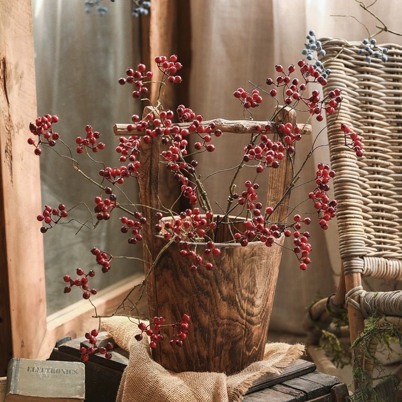 Mini Fruit Berry Stem 30" Tall | Red