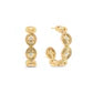 Monique Hoop Earrings | Clear Cubic Zirconia